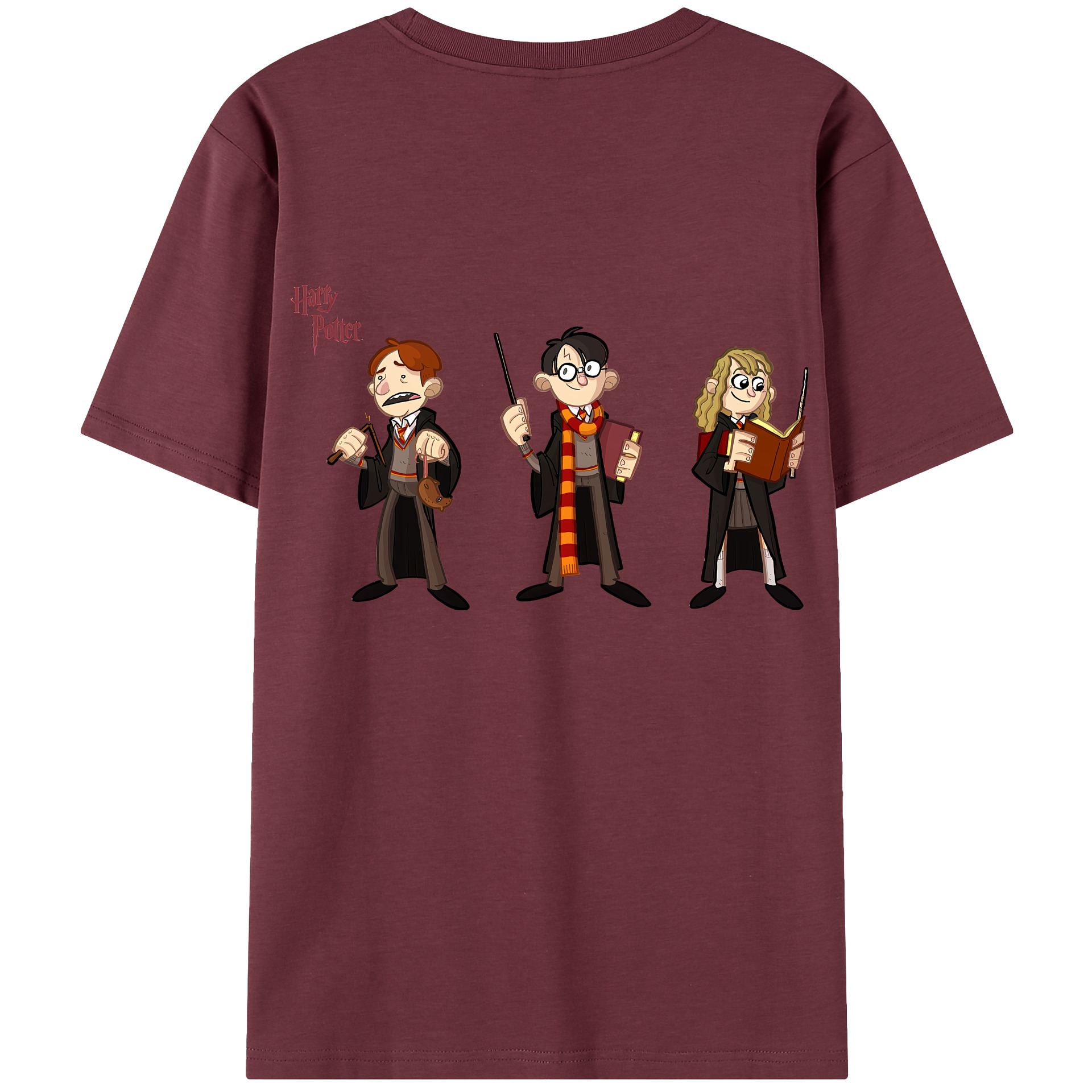 （画像用） Harry Potter ハリー・ポッターシリーズ 綿100％半袖Tシャツ（背面プリント）